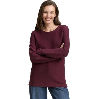 TOM TAILOR Dames basic gebreide coltrui, 16427 Bordeaux rood, L L TOM TAILOR Dames basic gebreide coltrui, 16427 Bordeaux rood, L L
