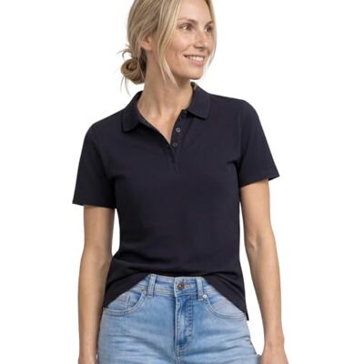 Street One 3229874 poloshirt met korte mouwen van geribbeld breiwerk voor dames (1 stuk), Navy Shadowed 48 Street One 3229874 poloshirt met korte mouwen van geribbeld breiwerk voor dames (1 stuk), Navy Shadowed 48