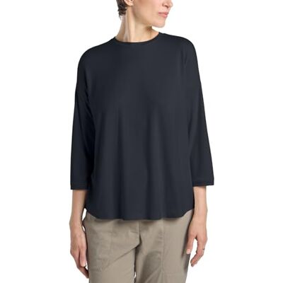 Jack Wolfskin Travel 3 4 T W T-shirt dames, Dark Navy Heather, L L Jack Wolfskin Travel 3 4 T W T-shirt dames, Dark Navy Heather, L L