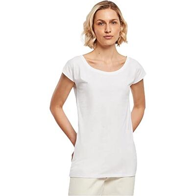Build Your Brand Dames T-shirt met brede hals, dames T-shirt (1 stuk) 4XL Build Your Brand Dames T-shirt met brede hals, dames T-shirt (1 stuk) 4XL