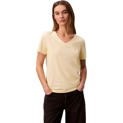 Calvin Klein Jersey Archief Vnk Tee Eu Lv047b205g Dames T-shirts, Geel (Franse Vanille), XXS XXS Calvin Klein Jersey Archief Vnk Tee Eu Lv047b205g Dames T-shirts, Geel (Franse Vanille), XXS XXS