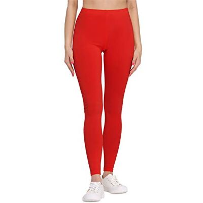 Bellivalini BLV50-147 Dameslegging, viscose, comfortabele kleding, voor dagelijks gebruik of sport, geschikt voor het hele jaar door, Rood, M M Bellivalini BLV50-147 Dameslegging, viscose, comfortabele kleding, voor dagelijks gebruik of sport, geschikt voor het hele jaar door, Rood, M M