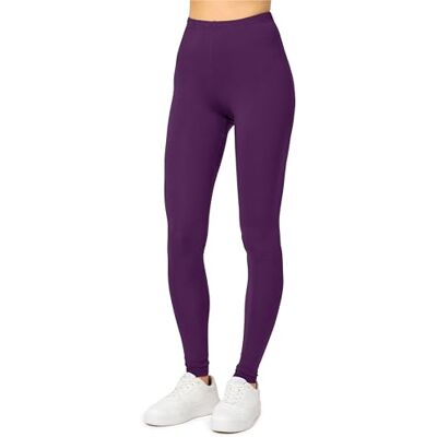 Merry Style Dames Lange Legging MS10-143, Pruim, M M Merry Style Dames Lange Legging MS10-143, Pruim, M M