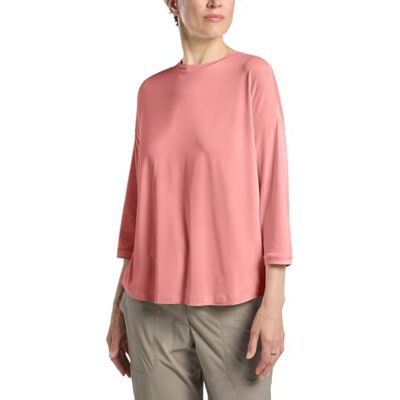 Jack Wolfskin Travel 3 4 T W T-shirt voor dames, Mineraal rood, L L Jack Wolfskin Travel 3 4 T W T-shirt voor dames, Mineraal rood, L L