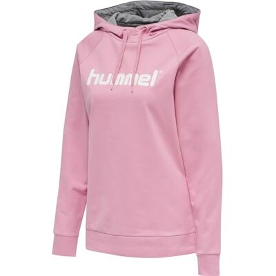 Hummel GO Cotton dames capuchontrui logo Hummel GO Cotton dames capuchontrui logo