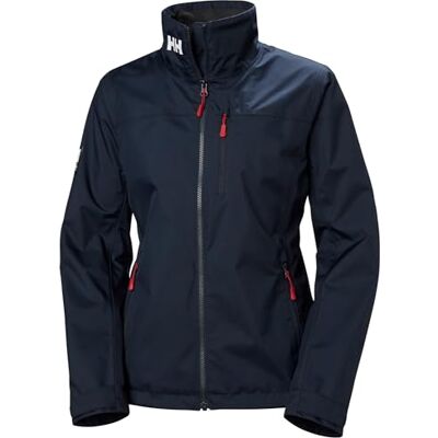 Helly Hansen Crew Hooded Midlayer Fleece gevoerde waterdichte regenjas damesjas Helly Hansen Crew Hooded Midlayer Fleece gevoerde waterdichte regenjas damesjas
