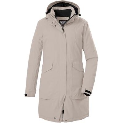 Killtec Functionele parka voor dames, waterdichte jas met afneembare capuchon Killtec Functionele parka voor dames, waterdichte jas met afneembare capuchon