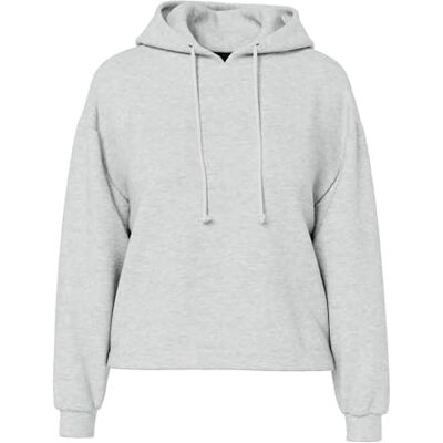 PIECES PCCHILLI LS Hoodie Noos BC Sweatshirt met capuchon voor dames, Lichtgrijs chinees, XS XS PIECES PCCHILLI LS Hoodie Noos BC Sweatshirt met capuchon voor dames, Lichtgrijs chinees, XS XS