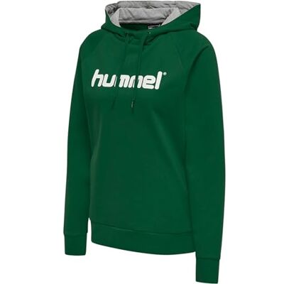 Hummel GO Cotton dames capuchontrui logo Hummel GO Cotton dames capuchontrui logo