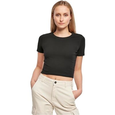 Build Your Brand By042-Ladies Cropped Tee Dames T-shirt (1 stuk) Build Your Brand By042-Ladies Cropped Tee Dames T-shirt (1 stuk)