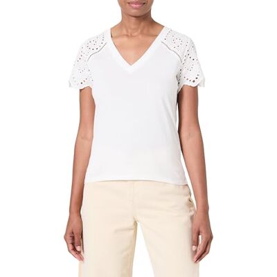 Morgan 251-dmaty dames T-shirts met korte mouwen, Off White M, M M Morgan 251-dmaty dames T-shirts met korte mouwen, Off White M, M M