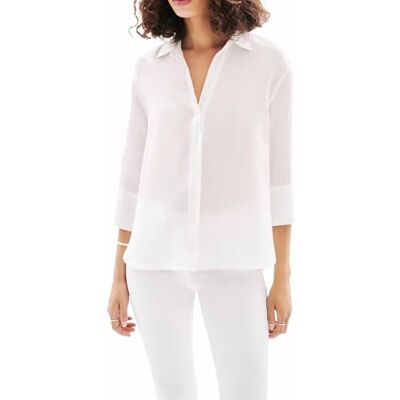 Caroll 241c-coraline Damesblouse, wit (Lucent White) 34 Caroll 241c-coraline Damesblouse, wit (Lucent White) 34