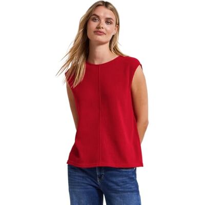 Street One Dames tanktop in gebreide look, Glory Red, 44 44 Street One Dames tanktop in gebreide look, Glory Red, 44 44