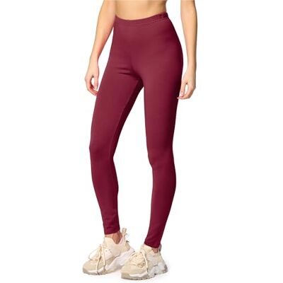 Merry Style Dames Lange Legging MS10-198, Bordeaux, XL XL Merry Style Dames Lange Legging MS10-198, Bordeaux, XL XL