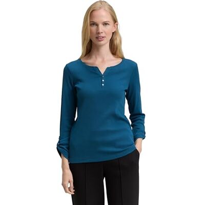 TOM TAILOR Losse elastische damesbroek, 13183 Dark Petrol, S S TOM TAILOR Losse elastische damesbroek, 13183 Dark Petrol, S S