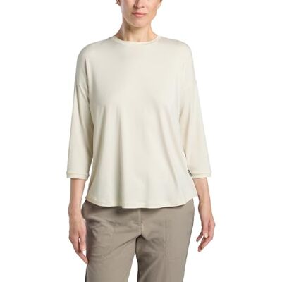 Jack Wolfskin Travel 3 4 T W T-shirt dames, Katoen wit gemêleerd, L L Jack Wolfskin Travel 3 4 T W T-shirt dames, Katoen wit gemêleerd, L L