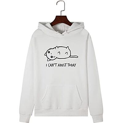 HAIBI Damestop met lange mouwen, kattenprint, trui met lange mouwen voor dames, warm sweatshirt voor herfst en winter, casual tops HAIBI Damestop met lange mouwen, kattenprint, trui met lange mouwen voor dames, warm sweatshirt voor herfst en winter, casual tops