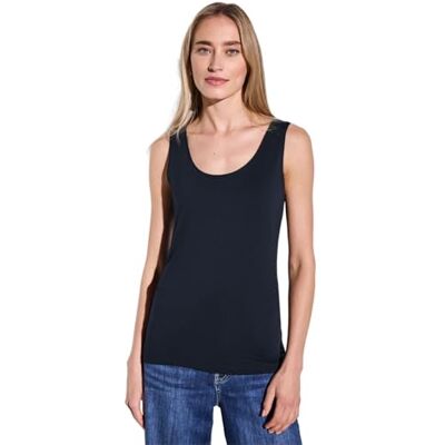 Street One A322896 Effen basic top voor dames (1 stuk), Donkerblauw 46 Street One A322896 Effen basic top voor dames (1 stuk), Donkerblauw 46