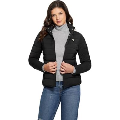 Guess Solid Heavy Diann Puffer jas voor dames Guess Solid Heavy Diann Puffer jas voor dames