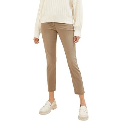 TOM TAILOR Dames taps toelopende broek met trekkoord, 28722 Dark Sepia, 40W / 28L 40W / 28L TOM TAILOR Dames taps toelopende broek met trekkoord, 28722 Dark Sepia, 40W / 28L 40W / 28L