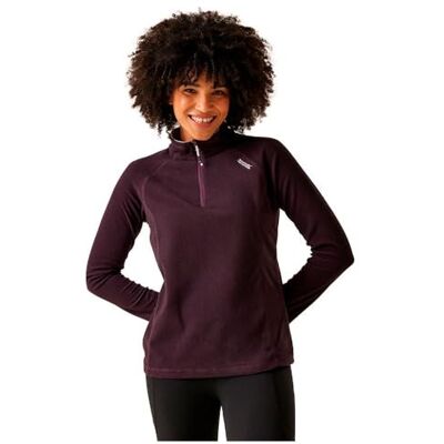Regatta Montes dames fleece top, Depp Pruim Zwart, 48 Regatta Montes dames fleece top, Depp Pruim Zwart, 48