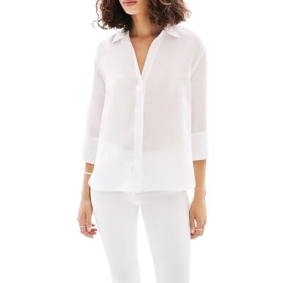 Caroll 241c-coraline Damesblouse, wit (Lucent White) 38 Caroll 241c-coraline Damesblouse, wit (Lucent White) 38