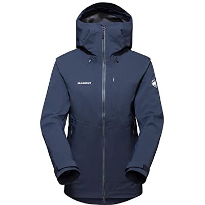Mammut Guide Hs Damesjas met capuchon, hoge jas Mammut Guide Hs Damesjas met capuchon, hoge jas
