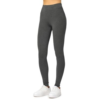 Merry Style Dames Lange Legging MS10-198, Donkermelange, L L Merry Style Dames Lange Legging MS10-198, Donkermelange, L L