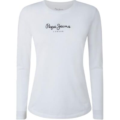 Pepe Jeans New Virginia Ls N T-shirt voor dames (1 stuk) Pepe Jeans New Virginia Ls N T-shirt voor dames (1 stuk)