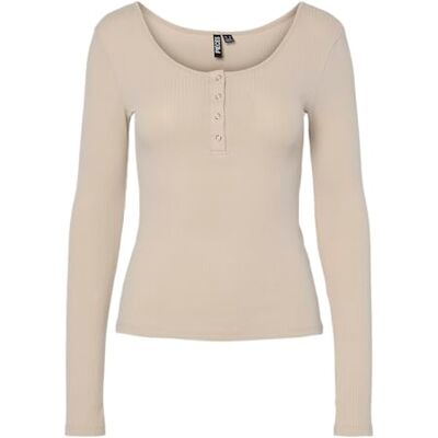 PIECES Pckitte Ls Top Noos Bc T-shirt met lange mouwen voor dames XL PIECES Pckitte Ls Top Noos Bc T-shirt met lange mouwen voor dames XL