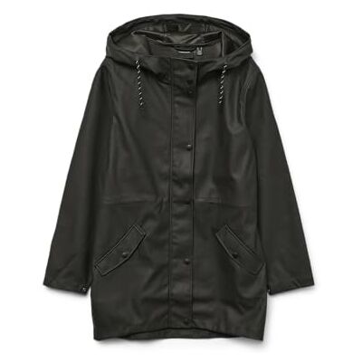 Vero Moda Vmmalou Coated Jacket Noos Vmmalou Noos Damesjas (1 stuk), zwart., XS XS Vero Moda Vmmalou Coated Jacket Noos Vmmalou Noos Damesjas (1 stuk), zwart., XS XS