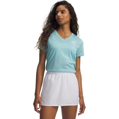 Under Armour Tech Twist T-shirt met korte mouwen en V-hals voor dames (1 stuk) Under Armour Tech Twist T-shirt met korte mouwen en V-hals voor dames (1 stuk)
