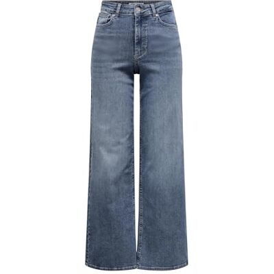 Only Onlmadison Blush Hw Wide Dnm Tai853 Noos Onlmadison Blush Hw Wide Dnm Tai853 Noos Dames (1 stuk), Speciale blauwe grijze denim. XL / 34L Only Onlmadison Blush Hw Wide Dnm Tai853 Noos Onlmadison Blush Hw Wide Dnm Tai853 Noos Dames (1 stuk), Speciale blauwe grijze denim. XL / 34L