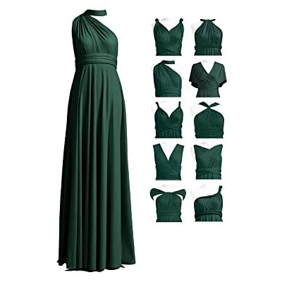72styles Infinity bruidsmeisjesjurk voor dames, converteerbare jurk, lang, grote maat, multifunctionele jurk, avond, bruiloft, Donkergroen, Eén maat Eén maat 72styles Infinity bruidsmeisjesjurk voor dames, converteerbare jurk, lang, grote maat, multifunctionele jurk, avond, bruiloft, Donkergroen, Eén maat Eén maat