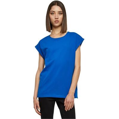 Urban Classics Dames T-shirt met wijde schouder, lichtblauw XL Urban Classics Dames T-shirt met wijde schouder, lichtblauw XL