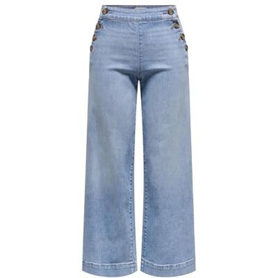 Only Onlmadison Hw Button Wide Dnm Gen223noos Onlmadison Hw Button Wide Dnm Gen223Noos Dames (1 stuk), Lichtblauwe mix, Taille 27 / lengte 32 Taille 27 / lengte 32 Only Onlmadison Hw Button Wide Dnm Gen223noos Onlmadison Hw Button Wide Dnm Gen223Noos Dames (1 stuk), Lichtblauwe mix, Taille 27 / lengte 32 Taille 27 / lengte 32