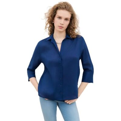 Caroll 241c-Coraline Damesblouse, Inkt, 34 34 Caroll 241c-Coraline Damesblouse, Inkt, 34 34