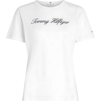 Tommy Hilfiger NOS SCRIPT Regular C-NK SS WW0WW4345902Z004, wit (Onze ecru), M, wit (onze ecru), M, Wit (Onze Ecru) Tommy Hilfiger NOS SCRIPT Regular C-NK SS WW0WW4345902Z004, wit (Onze ecru), M, wit (onze ecru), M, Wit (Onze Ecru)