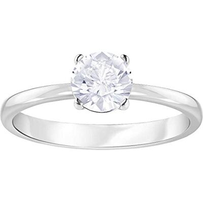 Swarovski Bague ronde pour femmes, Métal Swarovski Bague ronde pour femmes, Métal