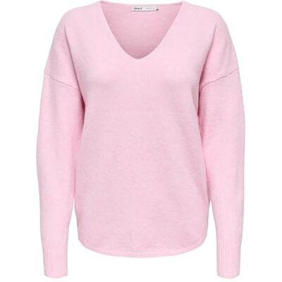 Only Onlrica Life L/S V-hals trui Knt Noos Onlrica Life L/S Knt Noos damestrui met V-hals, Pink-a-boo, M M Only Onlrica Life L/S V-hals trui Knt Noos Onlrica Life L/S Knt Noos damestrui met V-hals, Pink-a-boo, M M