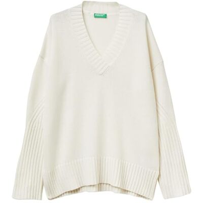 United Maglia Scollo V M/L 1244d403a dames sweatshirt, Wit., M M United Maglia Scollo V M/L 1244d403a dames sweatshirt, Wit., M M