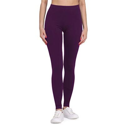 Bellivalini Dameslegging van viscose voor het hele jaar, comfortabele kleding voor dames, dagelijks gebruik of sport, BLV50-147, Pruim M Bellivalini Dameslegging van viscose voor het hele jaar, comfortabele kleding voor dames, dagelijks gebruik of sport, BLV50-147, Pruim M