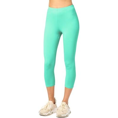 Merry Style Leggings Katoen Vrouwen Comfortabele Zachte Stretch 3/4 Leggings Vrouwen Korte Dagelijks of Thuis Ontspannen Dameskleding MS10-199, Munt L Merry Style Leggings Katoen Vrouwen Comfortabele Zachte Stretch 3/4 Leggings Vrouwen Korte Dagelijks of Thuis Ontspannen Dameskleding MS10-199, Munt L