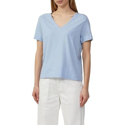 s.Oliver T-shirt van slubgaren met V-hals, Lichtblauw, 38 38 s.Oliver T-shirt van slubgaren met V-hals, Lichtblauw, 38 38