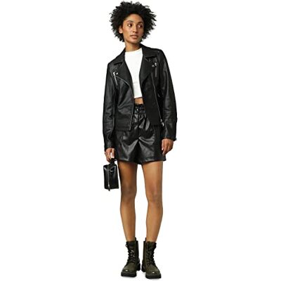Only Vrouwelijke jas kunstleer, Zwart (zwart). 36 Only Vrouwelijke jas kunstleer, Zwart (zwart). 36
