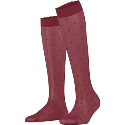 Falke Dot 15 Den W Kh transparante fantasiesokken voor dames (1 stuk) 39-44 Falke Dot 15 Den W Kh transparante fantasiesokken voor dames (1 stuk) 39-44