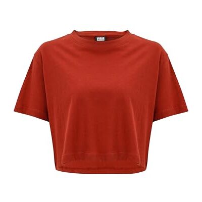 Urban Classics Dames T-Shirt Oversize Cropped Top Ladies Short Tee, kort gesneden bovendeel in oversized look verkrijgbaar in vele kleuren, maten XS 5XL, rusty, M M Urban Classics Dames T-Shirt Oversize Cropped Top Ladies Short Tee, kort gesneden bovendeel in oversized look verkrijgbaar in vele kleuren, maten XS 5XL, rusty, M M