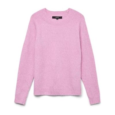 Vero Moda VMDOFFY Gebreide damestrui, fuchsia roze/details: gemengd, S S Vero Moda VMDOFFY Gebreide damestrui, fuchsia roze/details: gemengd, S S