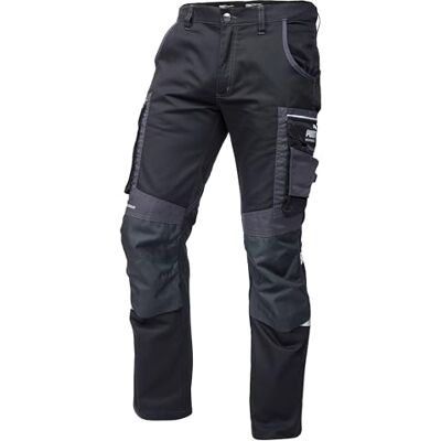 Puma WORK WEAR Hoogwaardige werkbroek voor dames met vele zakken en versterkt nylonweefsel, zwart, zwart/antraciet 36 Puma WORK WEAR Hoogwaardige werkbroek voor dames met vele zakken en versterkt nylonweefsel, zwart, zwart/antraciet 36