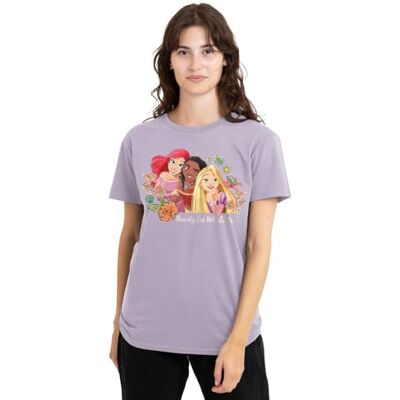 Disney Ariel, Moana, Rapunzel Ready for Whatever Dames T-shirt, Lavendel, S, Lavendel, S S Disney Ariel, Moana, Rapunzel Ready for Whatever Dames T-shirt, Lavendel, S, Lavendel, S S